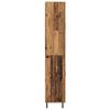 vidaXL Hoge kast 2 pcs Oudhout Bewerkt hout