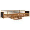 vidaXL Buiten bankenset 5 pcs Naturel Massief Acaciahout