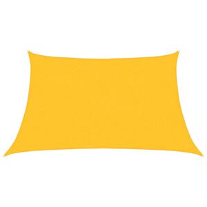 vidaXL Zonnezeil 160 g/m&sup2; 3/4x2 m HDPE geel