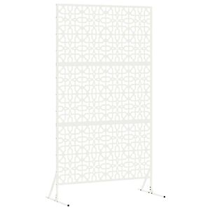 vidaXL Privacyscherm 100 x 50 x 180 cm Staal Wit