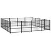 vidaXL Hondenkennel voor buiten 15,05 m&sup2; staal
