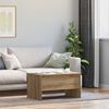 vidaXL Salontafel Artisan Eiken 102 x 50,5 x 46,5 cm Bewerkt hout
