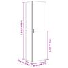 vidaXL Hoge kast 50x42,5x185 cm bewerkt hout wit