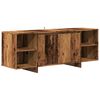 vidaXL Tv-meubel 130x35x50 cm bewerkt hout oud houtkleurig