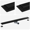 vidaXL Doucheafvoer 2-in-1 met 360&deg; Sifon Zwart 90 cm