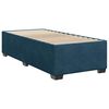 vidaXL Boxspring met matras fluweel blauw 100x200 cm