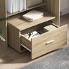vidaXL Bureau met lade Sonoma Eiken 131,5 x 50 x 106,5 cm Bewerkt hout