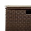 vidaXL 6-delige Loungeset met kussens poly rattan bruin
