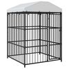 vidaXL Hondenkennel voor buiten met dak 150x150x200 cm