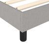 vidaXL Boxspring met matras stof lichtgrijs 90x190 cm