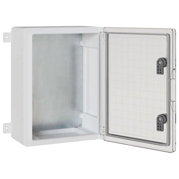 vidaXL Bedieningskast Grijs 30 x 19,5 x 40 cm ABS Kunststof