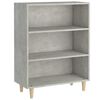 vidaXL Dressoir 69,5x32,5x90 cm bewerkt hout betongrijs