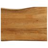 vidaXL Tafelblad met natuurlijke rand 80x60x3,8 cm massief mangohout