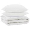 vidaXL All-season dekbed met kussen 3 pcs Wit Microvezel