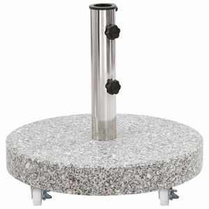 vidaXL Parasolvoet rond 30 kg graniet grijs