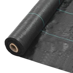 vidaXL Worteldoek 2x50 m PP zwart