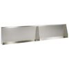 vidaXL Keerwand 2 st 100 x 12 x 40 cm Roestvrij staal zilver