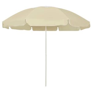 vidaXL Strandparasol 240 cm zandgeel