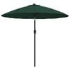 vidaXL Parasol met aluminium paal 250 cm groen