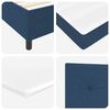 vidaXL LED Box Spring Bed met matras Blauw 140 x 190 cm Stof