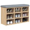 vidaXL Schoenenbank Sonoma Eiken 82x32x50 cm Bewerkt Hout