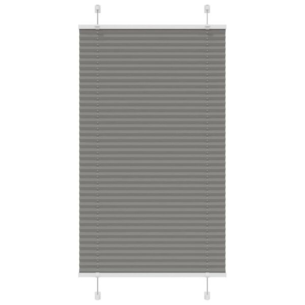vidaXL Pliss&eacute; rolgordijn 75x150 cm stofbreedte 74,4 cm antraciet