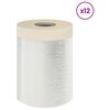vidaXL Stofdoek met plakband 12 st Doorzichtig 55 x 3300 cm HDPE