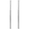 vidaXL Tafelpoten telescopisch roestvrij staal 710 mm - 1100 mm 2 st