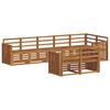 vidaXL Buiten bankenset 8 st Naturel Polyester