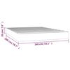 vidaXL Pocketveringmatras 140x200x20 cm fluweel zwart