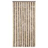 vidaXL Vliegengordijn 90x220 cm chenille donkerbruin en beige