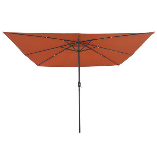 vidaXL Tuinparasol Terracotta 295 x 295 x 245 cm Polyester en staal