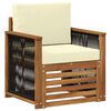 vidaXL Buiten Midden Sofa Naturel