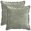 vidaXL Kussensloop 2 st HOUTEN Groen 30 x 30 cm Chenille Stof