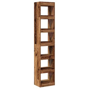 vidaXL Boekenkast/kamerscherm 40x30x198 cm oud houtkleurig