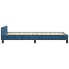 vidaXL Bedframe zonder matras 90x190 cm fluweel donkerblauw