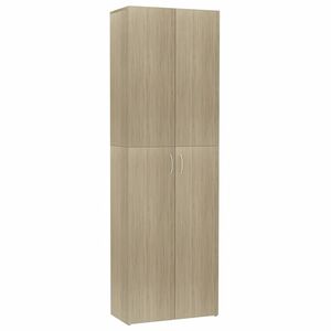 vidaXL Kantoorkast 60x32x190 cm bewerkt hout sonoma eikenkleurig