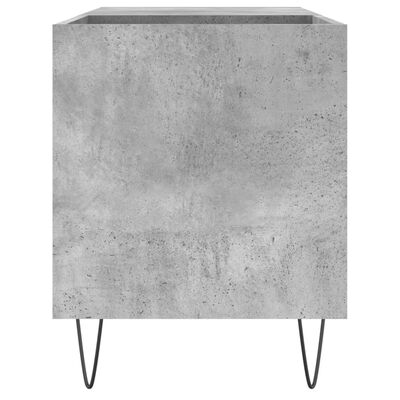 vidaXL Platenkast 85x38x48 cm bewerkt hout betongrijs