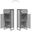 vidaXL Badkamer Kast Grijs Sonoma 40 x 30 x 100 cm Bewerkt hout