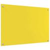 vidaXL Keuken Achterwand 2 pcs Geel 90 x 60 cm gehard glas
