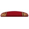 vidaXL Trapmatten zelfklevend 15 st 65x21x4 cm rood
