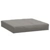 vidaXL Palletkussen 60x60x9,5 cm stof gem&ecirc;leerd donkergrijs