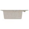 vidaXL Keukenwasbak Beige 79 x 50 x 31 cm Kwarts en Hars