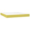 vidaXL Boxspring met matras en LED stof groen 180x200 cm