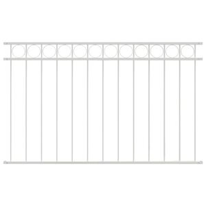 vidaXL Hecelement ASSEN Wit 170 x 80 cm Staal