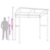 vidaXL Barbecue paviljoen 215x150x220 cm staal antraciet