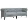 vidaXL Bank Lichtgrijs 201,5 x 74,5 x 74,5 cm Polyester