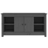 vidaXL Tv-meubel 103x36,5x52 cm massief grenenhout grijs