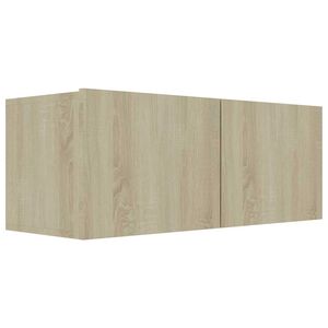 vidaXL Tv-meubel 80x30x30 cm bewerkt hout sonoma eikenkleurig