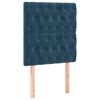 vidaXL Bedframe zonder matras 80x200 cm fluweel donkerblauw